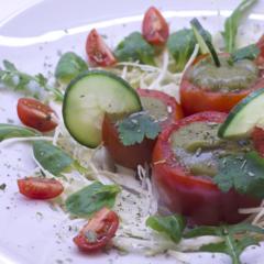 Bananen - Petersilie - gefüllte Tomaten