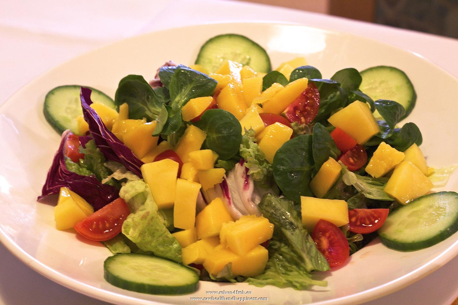 Mango - Gurken - Tomaten - Salat / Rohkost Gerichte - Roh Und Froh