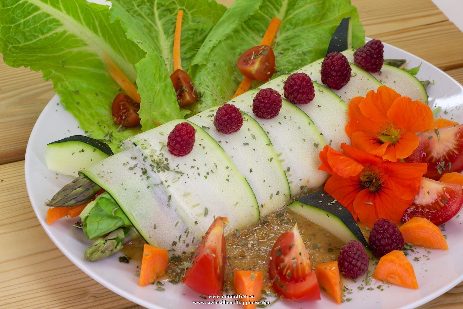 Spargel - Nektarinen - Bananen - Rollen / Rohkost Gerichte - Roh Und Froh