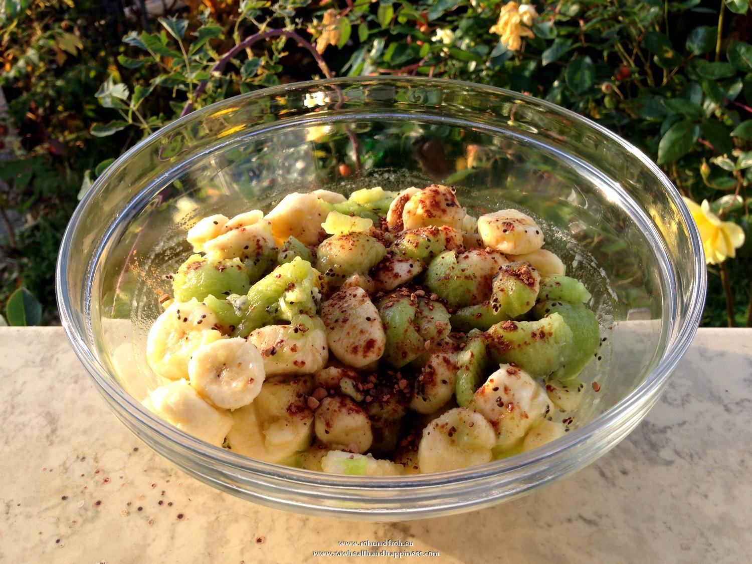 Kiwi - Bananen Morgen Mahlzeit / Rohkost Gerichte - Roh Und Froh