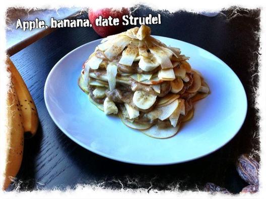My version of Freelee's apple, banana, date Strudel <3