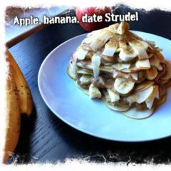 My version of Freelee's apple, banana, date Strudel <3